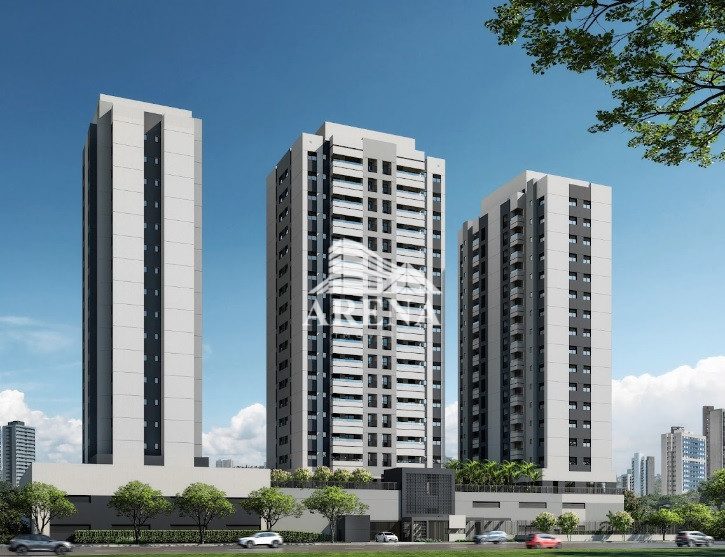 aptos de 56,68 a 89,55 m² com 2 ou 3 dormitórios com suíte