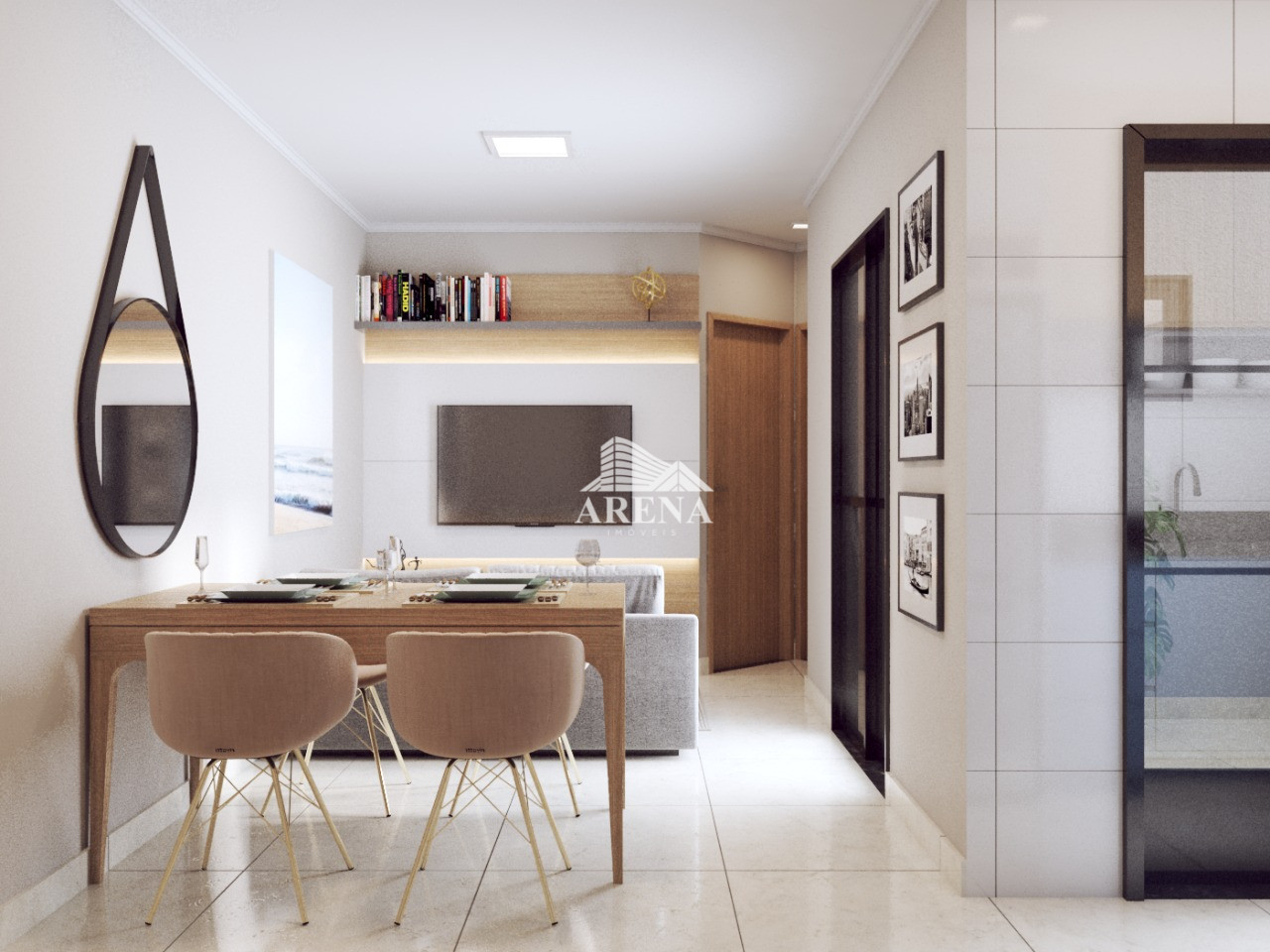 Apto de baixo condomínio  no Jardim Bela Vista 2 dormitórios e 1 vaga de garagem.  40,09 m² + 6,00 m